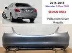 2015 2016 2017 2018 Mercedes C-class C300 Rear Bumper W205 (palladium SILVER)#32. Fixed Price $850.00.