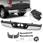 For Toyota Tundra 2007-2014 Chrome Rear Step Bumper Assembly W/ Sensor Hole. Fixed Price $265.67.