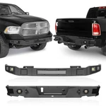 Simple Design Front Bumper & Rear Back W/led Light Fit 2013-2018 Ram 1500. Fixed Price $699.55.