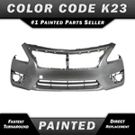 New Painted K23 Brilliant Silver Front Bumper Cover For 2013-2015 Nissan Altima. Fixed Price $390.99.