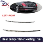Fit For Mercedes Benz S450 W222 2014-2020 Rear Bumper Outer Molding Trim Pair. Fixed Price $24.98.