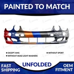 New Painted To Match 2003-2006 Mercedes E320 Front Bumper Without Headlight Wash. Fixed Price $346.98.