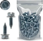 License Plate Screws - Slotted Hex Head Metric 16MM, Silver. Fixed Price $27.28.