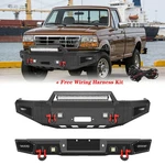 1992-1997 Ford F150 F250 F350 Aaiwa Black Front Rear Bumper W/ Led Lights. Fixed Price $479.99.