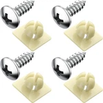 Prime Ave License Plate Screws With Nylon Inserts - Stainless Steel One Size. Fixed Price $11.16.