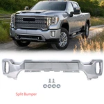 Split Front Bumper Face Bar For 2020-2023 Gmc Sierra 2500HD 3500 Chrome Steel. Fixed Price $199.00.