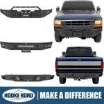 Hooke Road Front Rear Bumper Steel W/ Light 1992-1996 Ford F-150 F-250 F-350. Fixed Price $839.00.
