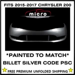 2015 2016 2017 Chrysler 200 Front Bumper Oem Painted Billet Silver 1WZ18TZZAD. Fixed Price $419.60.