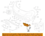 Fiat Oem 17-20 124 Spider Bumper Components-fog Lamp Bezel 68348025AA. Fixed Price $218.53.