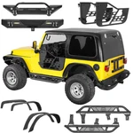 Fit 97-06 Jeep Wrangler Tj Front Rear Bumper Side Step Fender Flare Half Door. Fixed Price $239.24.