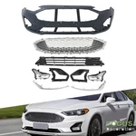 Ford Fusion 2019 2020 Front Bumper Cover+upper Lower Grill+fog Light Sets. Fixed Price $294.27.