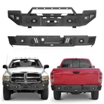 Powder Coat Finish Front Rear Bumpers W/lights Fit Dodge Ram 2500 3500 2003-2005. Fixed Price $988.87.