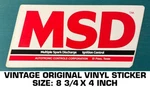 Msd Ignition Control Multiple Spark Vintage Original Vinyl Decal Sticker-engine. Fixed Price $7.95.