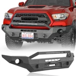For 2016-2023 Toyota Tacoma Front Bumper W/winch Plate+skid Plate+led Light Bar. Fixed Price $449.87.