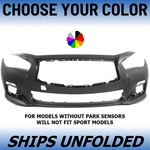 New Choose Your Color Front Bumper For 2014-2017 Infiniti Q50. Fixed Price $588.93.
