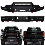 Vijay For 2019-2021 Gmc Sierra 1500 Front Rear Bumper W/winch Plate & Light. Fixed Price $1259.78.