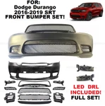 For Dodge Durango 2016-2020 Srt Style Front Bumper Cover Kit With Led Fog Lamps. Fixed Price $329.66.