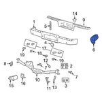 Ford F-150 2006-2009 6L3Z17788B Rear Right Inner Bumper Face Bar Mount. Fixed Price $274.17.
