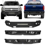Fit 2007-13 Chevrolet Silverado 1500 2ND Gen Steel Full Width Front Rear Bumper. Fixed Price $479.26.