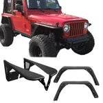 8PCS Tubular Armor Front+rear Fender Flares Kit Fit Jeep Wrangler 97-06. Fixed Price $469.66.