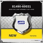 Genuine 2007-2015 Toyota Land Cruiser Rear Fog Lamp Assy Left Hand 81490-60031. Fixed Price $502.00.