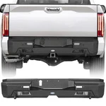 Fit 2022-2026 Toyota Tundra Off-road Rear Back Bumper Black Steel W/ Led Light. Fixed Price $319.25.