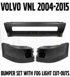 Volvo Vnl Truck Bumper Set Left Right Center With Fog Light Cut Out Hole. Fixed Price $400.00.
