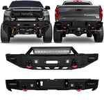 Vijay FOR2014-2021 Toyota Tundra Steel Front/rear Bumper W/winch Plate&led Light. Fixed Price $1039.98.