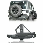 Different Trail Rear Bumper W/tire Carrier, Led Light Fit 07-18 Jeep Wrangler Jk. Fixed Price $499.99.