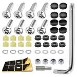 Car License Plate Screws Kit, Anti Theft Stainless Steel 8 Set, Silver. Fixed Price $8.76.