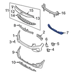 For Kia Seltos 2021-2023 86521Q5300 Front Bumper Impact Absorber. Fixed Price $96.74.