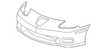 Gm Oem 06-13 Corvette Front Components-bumper Cover 15915335. Fixed Price $2179.79.
