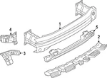 Genuine Volkswagen Impact Bar 2GJ-807-305-A. Fixed Price $198.66.