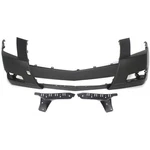 New Set Of 3 Front Bumper Cover Kit Fits 2008-2014 Cadillac Cts. Fixed Price $277.07.