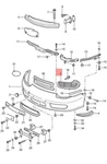 Genuine Porsche Frame For Ventilation Grille Right Satin Black 9865055540301C. Fixed Price $507.39.