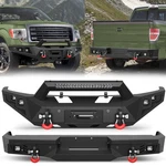 Steel Front Rear Bumper 2009-2014 Ford F150 With Winch Plate Led Lights. Fixed Price $395.53.