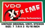 Vdo Xtreme Racing Tachometers - Vintage Original Vinyl Decal Sticker Drag. Fixed Price $9.39.
