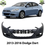 Front Bumper Cover Primed Plastic For 2013-2016 Dodge Dart. Fixed Price $175.00.