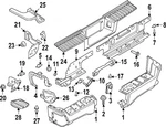 Genuine Ford Bumper Face Bar Reinforcement Beam Bolt W717815-S439. Fixed Price $14.70.