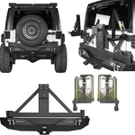 Rear Bumper W/tire Carrier /jerry Can Mount /oil Drum For 07-18 Jeep Wrangler Jk. Fixed Price $699.22.