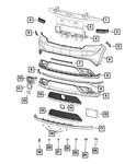 Genuine Mopar Front Fascia Bezel Right 5LS78DX8AB. Fixed Price $30.71.