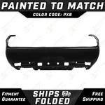 New Painted *PX8 Black* Rear Bumper Cover For 2015-2023 Dodge Challenger 15-23. Fixed Price $490.99.