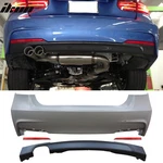 Fits 12-18 Bmw F30 328I Mt Rear Bumper Cover Diffuser Twin Muffler Single Out. Fixed Price $489.99.