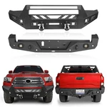 For 2016-2023 Toyota Tacoma Front Rear Bumper W/winch Plate Led Lights D-rings. Fixed Price $449.25.