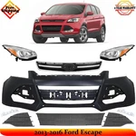 Front Bumper Cover Fascia & Headlight Assembly Kit 2013-2016 Ford Escape. Fixed Price $459.95.