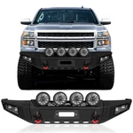 Vijay Front Bumper For 2014-2015 Chevy Silverado 1500 With Lights & Winch Plate. Fixed Price $609.99.