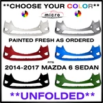 New Front Bumper For 2014-2017 Mazda 6 Painted *choose Your Color* MA1000238. Fixed Price $459.32.