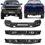 Fit 2016 2017 2018 Chevrolet Silverado 1500 Steel Front Rear Bumper W/light Bar. Fixed Price $454.18.