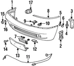 Genuine Mercedes-benz Bumper 140-880-32-70. Fixed Price $1761.10.