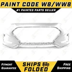 New Painted *W8/WW8 White* Front Bumper Cover For 2018-2019 Hyundai Sonata 18-19. Fixed Price $450.99.